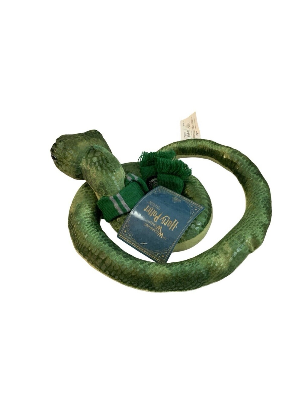 Universal Studios Harry Potter Parks House Mascot Plush Slytherin Snake w/Scarf